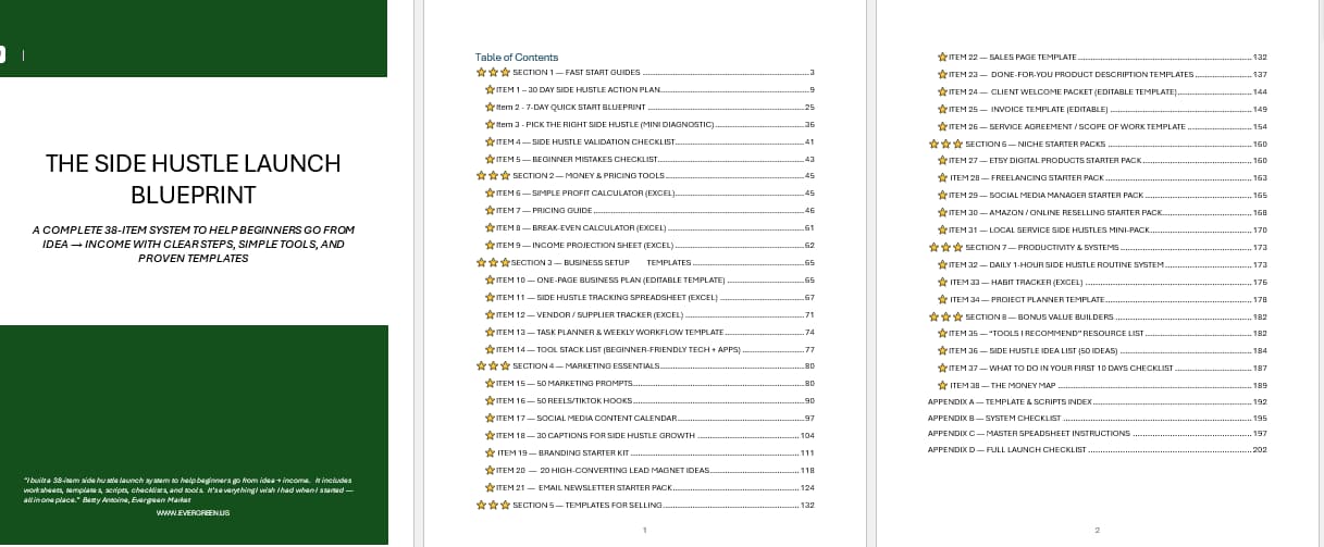 Side Hustle Launch Blueprint