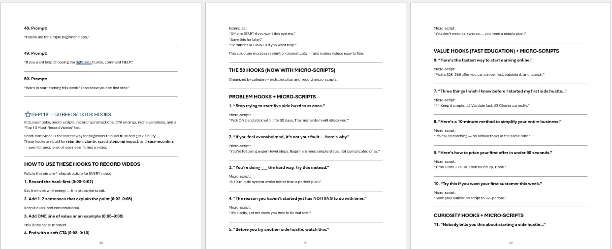 Side Hustle Launch Blueprint