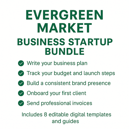 Business Startup Bundle | Editable Templates Kit for New Entrepreneurs