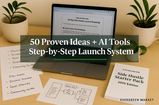 Side Hustle Starter Pack 2025 Edition — 50 Proven Ideas + AI Tools + Step-by-Step Launch System